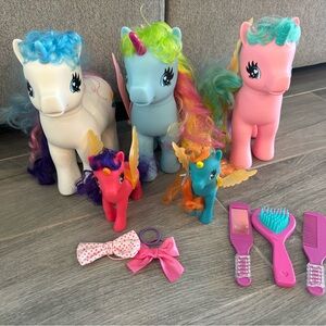 Colorful Unicorn Pony Toy Set